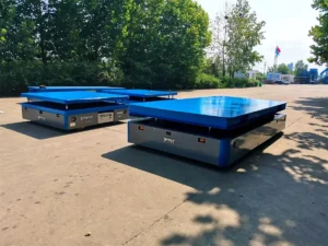 10 Sets 25 Tons Trackless Metal Material Transfer Carts for Saudi Arabia