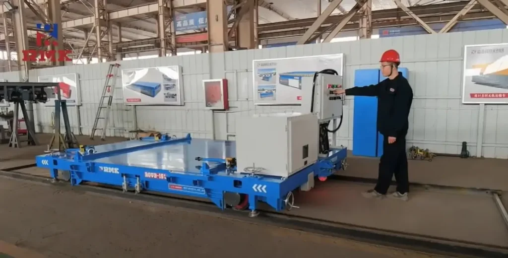 15 Ton Explosion-Proof Rgv Rail Transfer Trolley for Handling Aerospace Equipment