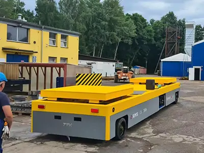 30 tons hydraulic lifting heavy-duty trackless transfer cart