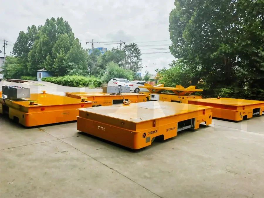 4 sets 30 tons capacity hydraulic lift transfer cart shipped to Turkey (1)