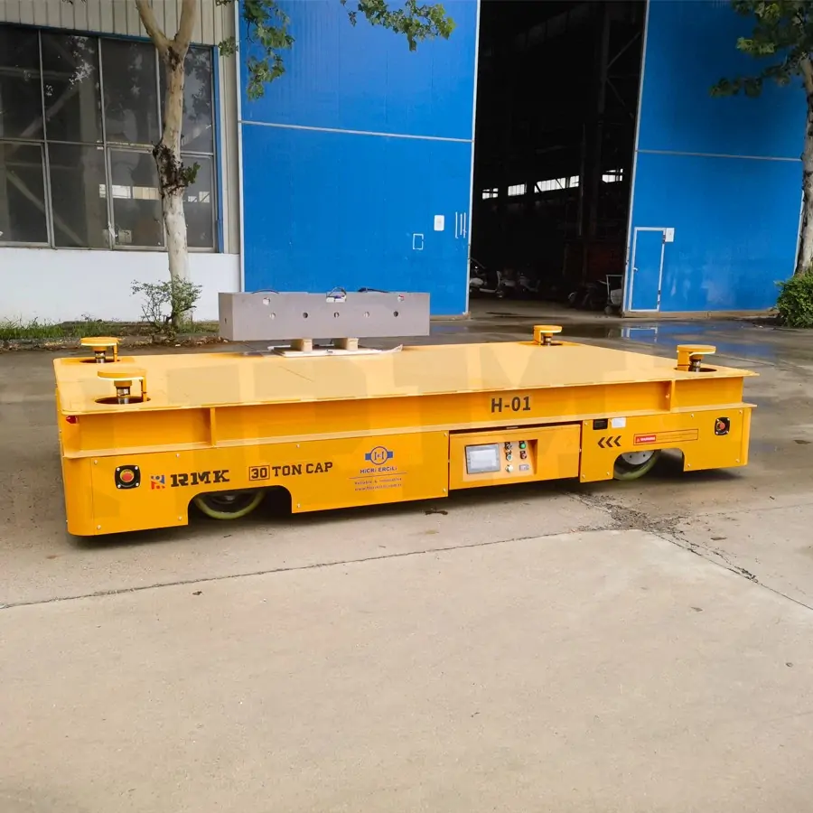 4 sets 30 tons capacity hydraulic lift transfer cart shipped to Turkey (1)