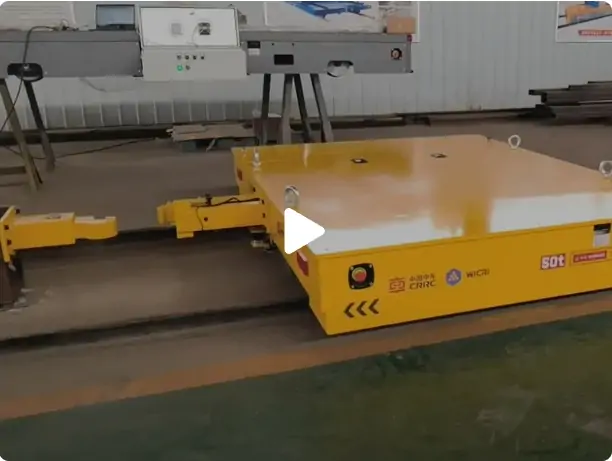 50 Ton Rail Electric Traction Transfer Cart with Automatic Traction Hook