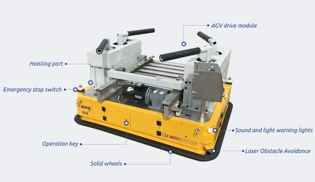 agv automated guided cart parts