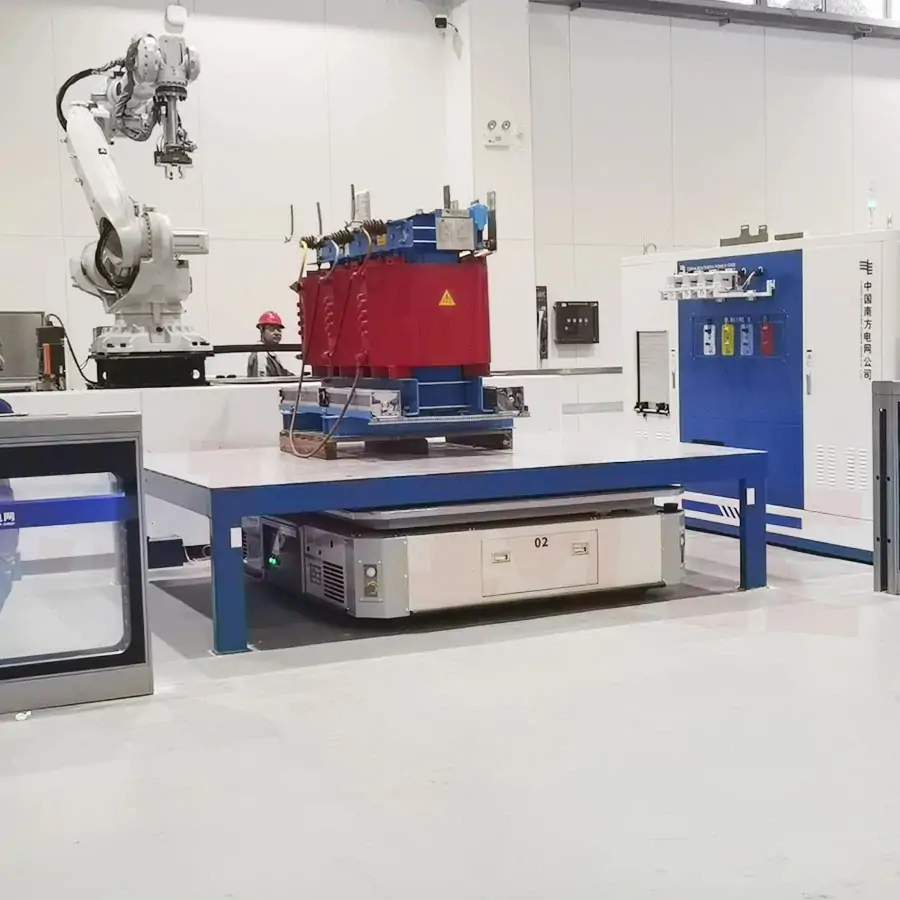 carro de guiado automático agv