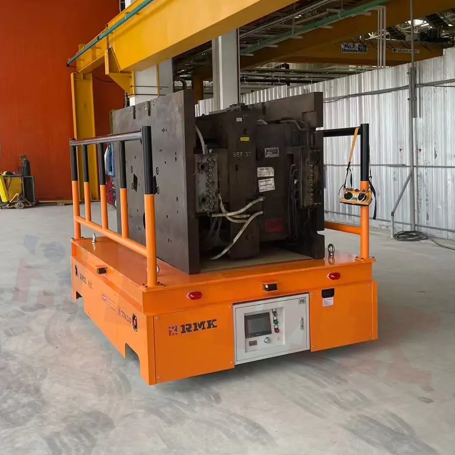 15 Ton Steerable Wheel Trackless Transfer Cart in Thailand