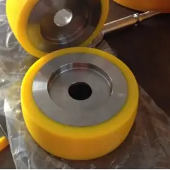 Polyurethane-coated wheels