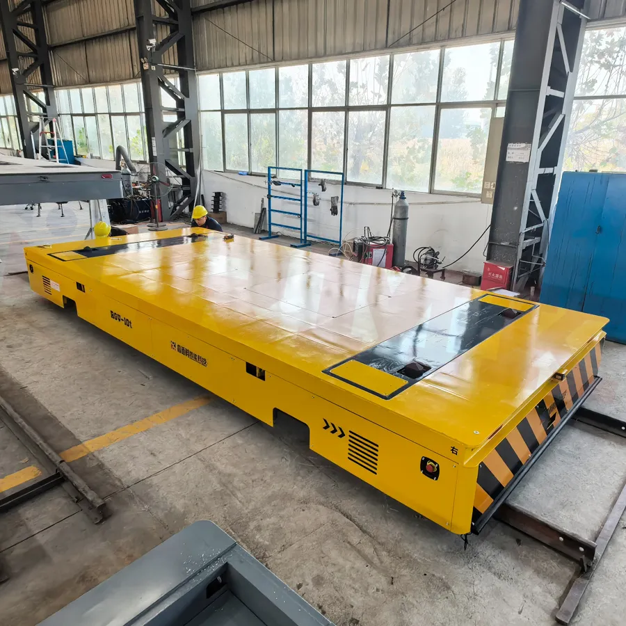 Тележка для перевозки грузов с рельсовым управлением RGV