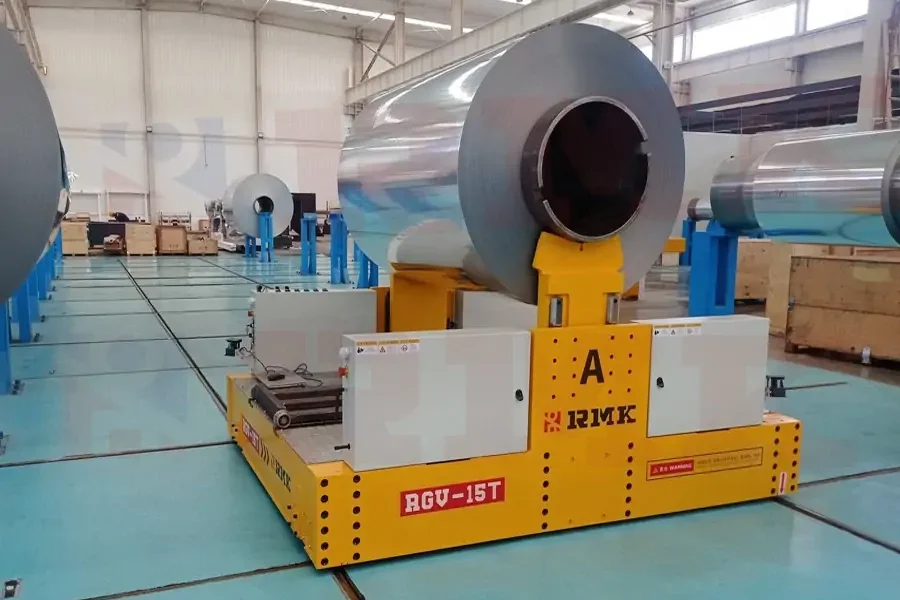 Low-Voltage Rail-Guided Transfer Cart