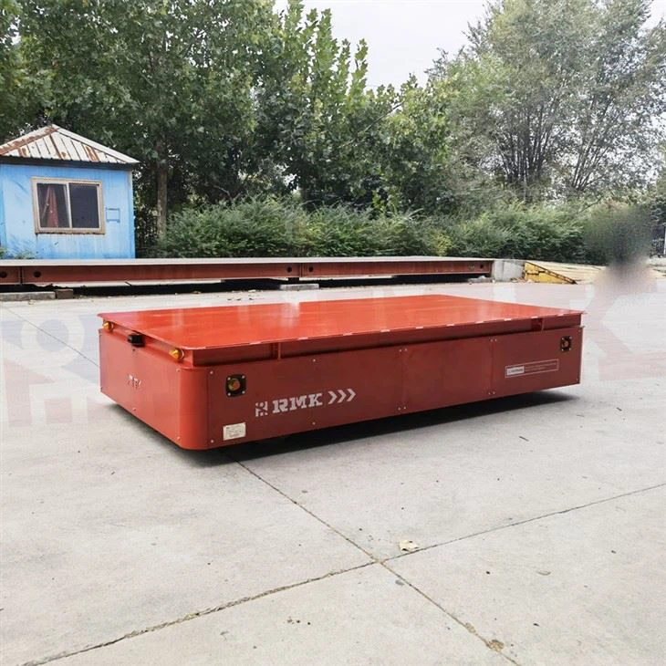 Rail transfer cart vs Trackless cart