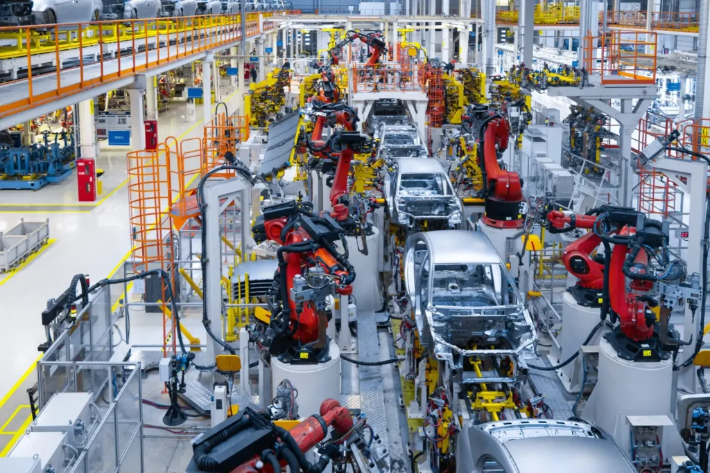 Automated production line transportation